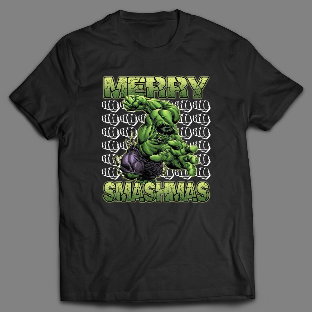 MERRY SMASHMAS COMIC CHRISTMAS SHIRT